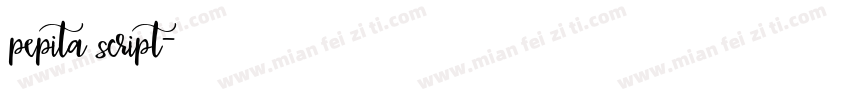 pepita script字体转换